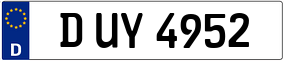 Trailer License Plate